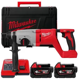 Перфоратор акумуляторний безщітковий SDS-PLUS MILWAUKEE, M18 BLHACD26-402X, 2.6Дж (ЗУ.2х4Аг, HDкейс)