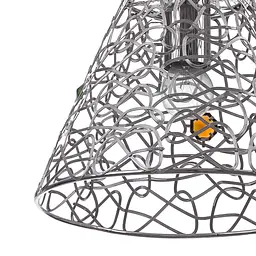 Люстра підвісна Brille з абажуром у спальню E27 60W CH (BR-01 285S/1) - мініатюра 4