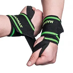 Бинти кистьові MAD MAX MFA 298, Black/Green - мініатюра 2