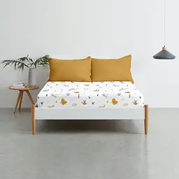 Простирадло Cosas на резинці 80х190х25 bees, білий (Bees_80х190х25) - мініатюра 3