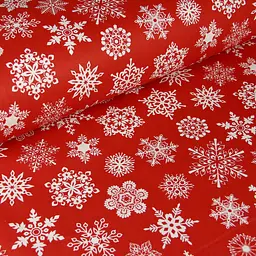 Комплект постільної білизни Cosas дитячий без простирадла WINTER CS1 110 x 140 см (SnowflakesWhiteRed_140_2) - мініатюра 5