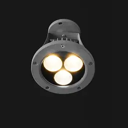 Світильник Brille садовий металевий AS-15 3*7W WW IP65 GY - мініатюра 4
