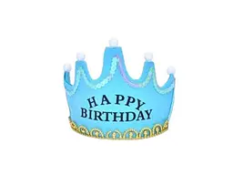 Аксесуар для волосся METR корона блакитний HAPPY BIRTHDAY FG231106025P