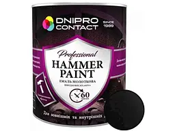 Емаль молоткова DNIPRO CONTACT чорний 2.0кг HAMMER PAINT