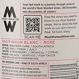 Вино Most Wanted Sauvignon Blanc Rose, 0,75 л (863039) - мініатюра 2