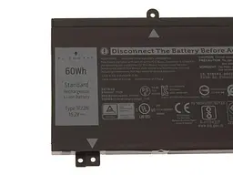 Акумулятор для ноутбука Dell Alienware M15 R1 2018 M17 R1 2019 G5 5590 G7 7590 7790 (1F22N 15.2V 3750 mAh 60Wh) - мініатюра 2