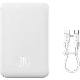Зовнішній акумулятор Baseus Magnetic Mini 20W 10000mAh White (PPCX070002) [106690] - мініатюра 9