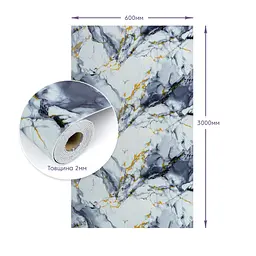 Самоклеюча стінова PET плитка у рулоні 600*3000*2mm (D) SW-00002636 - мініатюра 4