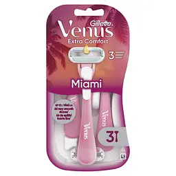 Одноразові станки для гоління (бритви) жіночі Venus Smooth Miami 3 шт. - мініатюра 2