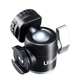 Адаптер кронштейн Ulanzi Vijim Dual Cold Shoe Ballhead UV-2046 U60 Black - мініатюра 7