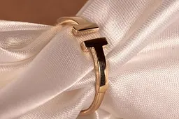 Каблучка Tiffany з жовтого золота 17 K-0031 - мініатюра 2