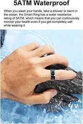 LYEAA R08 Smart Ring Монітор кисневого тиску із зарядним футляром Bluetooth Smart Ring, 10 розмір - мініатюра 8
