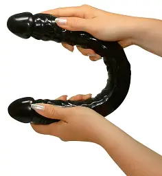 Двосторонній фалоімітатор You2Toys Ultra-Dong 43 см чорний - мініатюра 2