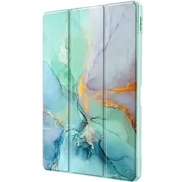Чохол-книжка BeCover Soft Edge TPU з кріпленням для стілусу для Xiaomi Redmi Pad SE 8.7" Green Marble (712574) - мініатюра 4