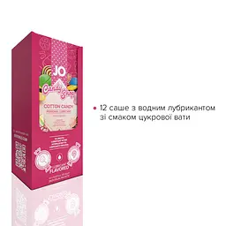 Набір лубрикантів Foil Display Box – JO H2O Lubricant – Cotton Candy – 12 × 10ml - мініатюра 2