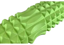 Масажний ролик EasyFit Grid Roller 33 см v.1.2 із заглушками з двох боків Салатовий (EF-2022a-GN) - мініатюра 3