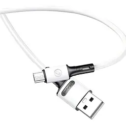 Кабель Usams US-SJ435 USB - Micro USB (M/M), 1 м, White (SJ435USB01) - мініатюра 2