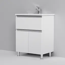 Тумба підлогова AM.PM X - Joy 65 см з умивальником (M85-FSX0653-WC0653WG38) - мініатюра 4