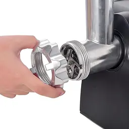 Електрична м'ясорубка Lexical LMG-2001 з функцією реверс 1000W Black-Gray (3_01531) - мініатюра 2