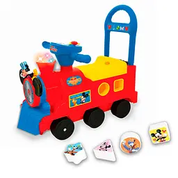 Толокар Kiddieland Міккі Маус Паровозик-сортер червоний (054874) - мініатюра 2