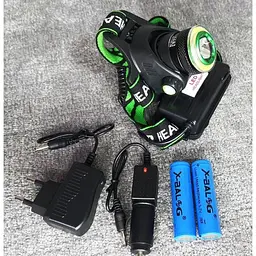Ліхтар на голову Head Lamp WD 419 Cree T6 акумуляторний для риболовлі 18650 х 2 - мініатюра 9