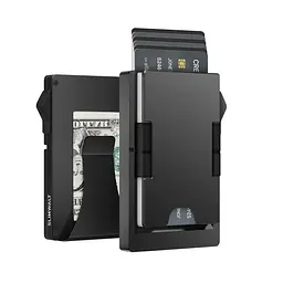 Компактний гаманець-картхолдер 26X-56 з RFID-захистом чорний - мініатюра 2