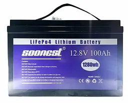 Акумулятор No Brand Soonest LiFePO4 12.8V 100Ah 1280Wh (2104619159) - мініатюра 7