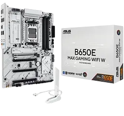 Материнcька плата Asus B650E Max Gaming Wi-Fi White Socket AM5 (B650E MAX GAMING WIFI W) Б/В
