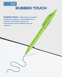 Ручка масляна автоматична Buromax Holly Touch синя 0.7 мм упаковка 36 шт. (BM.8271) - мініатюра 4