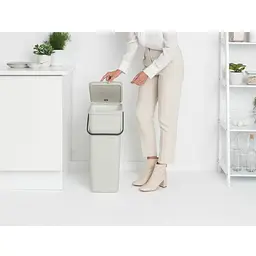 Відро для сміття Brabantia Sort&Go 40 л світло-сіре (214424) - мініатюра 6