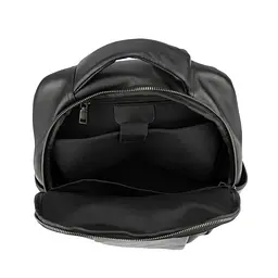 Чоловічий шкіряний рюкзак чорний Tiding Bag 1665A - мініатюра 2