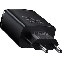Зарядний пристрій Baseus Compact Quick Charger 2U+C 30W EU black (CCXJ-E01)