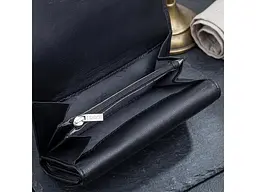 Жіночий гаманець натуральна шкіра Cortina 5115 nero Чорний 14x10 см TONY PEROTTI acs0032578 - мініатюра 4