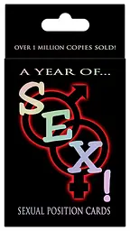Секс гра із позами Камасутри A Year Of Sex! Sexual Position Cards - мініатюра 2