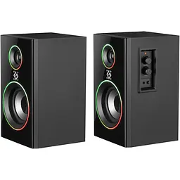 Акустична система Defender 2.0 Solar 20 20Вт Bluetooth 5.0 + 3,5мм, RGB підсвітка, чорна - мініатюра 4