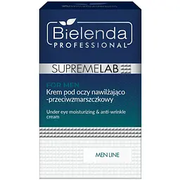 Зволожуючий крем під очі Bielenda Supremelab Men Line проти зморшок 15 мл - мініатюра 3