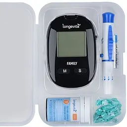 Глюкометр Longevita Family + 10 тест смужок - мініатюра 4