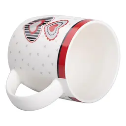 Чашка порцелянова I love you 400 мл, білий Liling Rongxiang Ceramic RX-N240147W - мініатюра 7