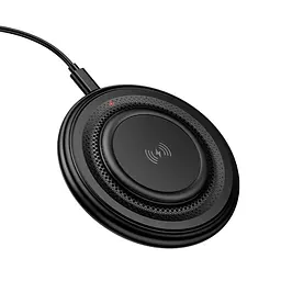 Бездротовий зарядний пристрій BOROFONE BQ40 Crown desktop wireless fast charger Чорний - мініатюра 3