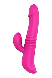 Вібратор-кролик Dreamtoys Heating Thruster 20 см фуксія - мініатюра 2