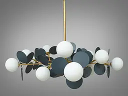 Люстра в стилі модерн Diasha 1097-15GD+GR - мініатюра 2