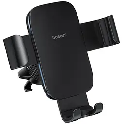 Автотримач Baseus Metal Age 3 Gravity Car Mount (Air Outlet Version) (C40467600) Cluster Black - мініатюра 3