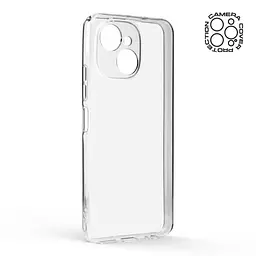 Прозрачный чехол для TECNO Spark 40C 4G с защитой камеры, тонкий, силиконовый, бесцветный, ударопрочный, противоударный бампер с закрытой камерой, ArmorStandart (ARM87223) - мініатюра 2