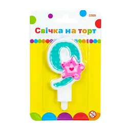 Свічка Maxi Princess "9" висотою 7,62 см (MX622050-9)
