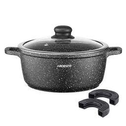 Каструля з кришкою Ardesto Gemini Anzio AR2454GE 26 см 5 л чорна - мініатюра 10
