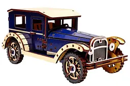 Конструктор Puz-00955 Retro car, дерев'яний PuzzleOK - мініатюра 4