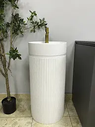 Умивальник підлоговий VBI Mirano white matt VBI-019022, Білий матовий - мініатюра 5