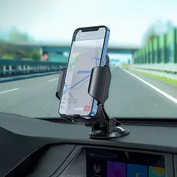 Автотримач для телефону затискач під вагою HOCO CA82 Чорний - мініатюра 7