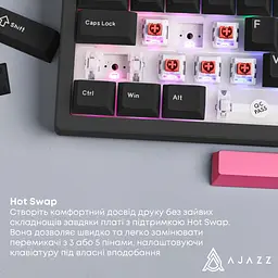 Клавіатура Ajazz AK980 Червоний Switch Чорний USB-C (AK980-R-BR) - мініатюра 10