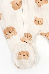 Комбінезон для немовлят на блискавці Bears закриті ніжки - мініатюра 4
